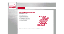 Desktop Screenshot of bechert-dach.de