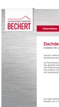 Mobile Screenshot of bechert-dach.de